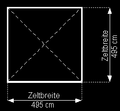 Pagodenzelt Plan 2